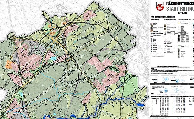 Flächennutzungsplan der Stadt Ratingen